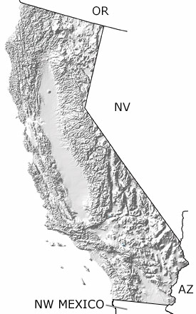 Permian in California map