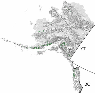 Jurassic in Alaska map