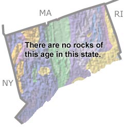 Cretaceous in Connecticut map