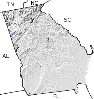 Devonian in Georgia map