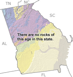 Jurassic in Georgia map