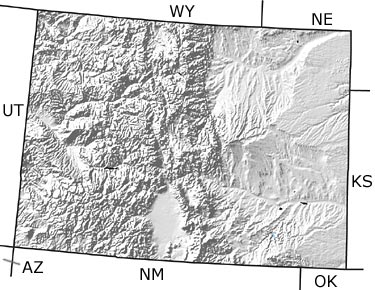 Permian in Colorado map