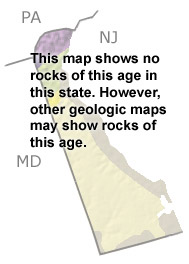 Ordovician in Delaware map