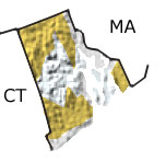 Precambrian in Rhode Island map