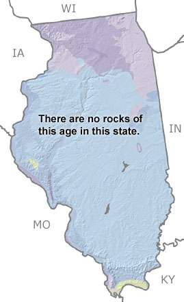 Jurassic in Illinois map