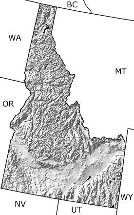 Jurassic in Idaho map