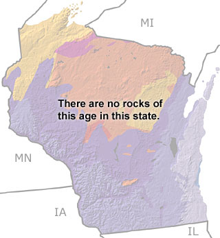 Permian in Wisconsin map