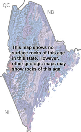 Carboniferous in Maine map