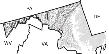 Jurassic in Maryland map