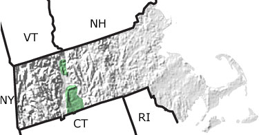 Jurassic in Massachusetts map