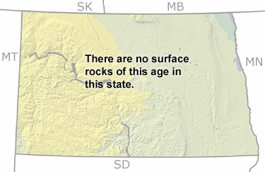 Permian in North Dakota map