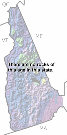 Triassic in New Hampshire map