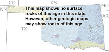 Ordovician in Oklahoma map