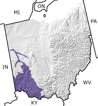 Ordovician in Ohio map