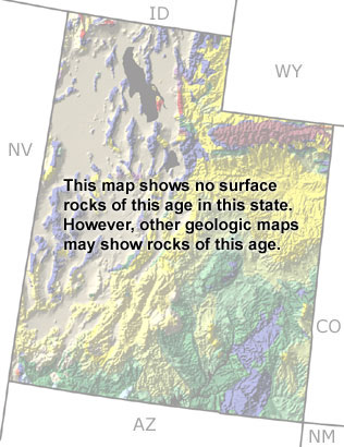 Ordovician in Utah map