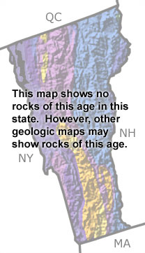 Silurian in Vermont map