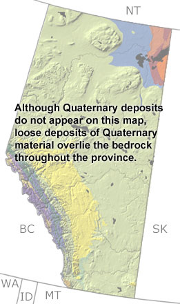 Quaternary in Alberta map