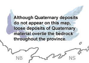 Quaternary in Prince Edward Island map
