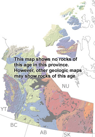 Silurian in Northwest Territories map