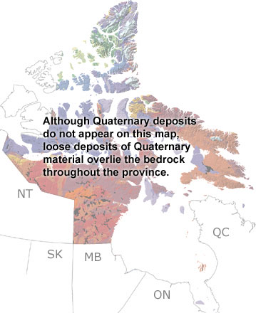 Quaternary in Nunavut map