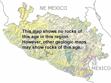 Devonian in Southwest region map