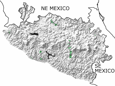 Triassic in Southwest region map